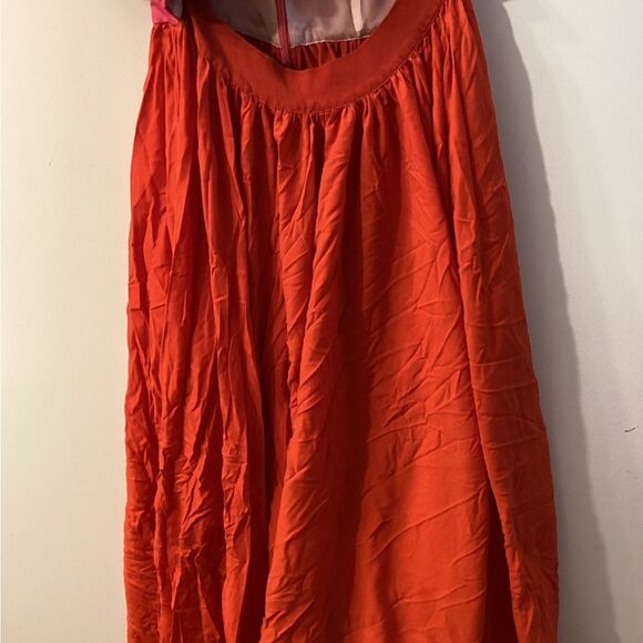 AMUR RTR Pink Red Cleopatra Pleated Dress - Picture 6 of 15